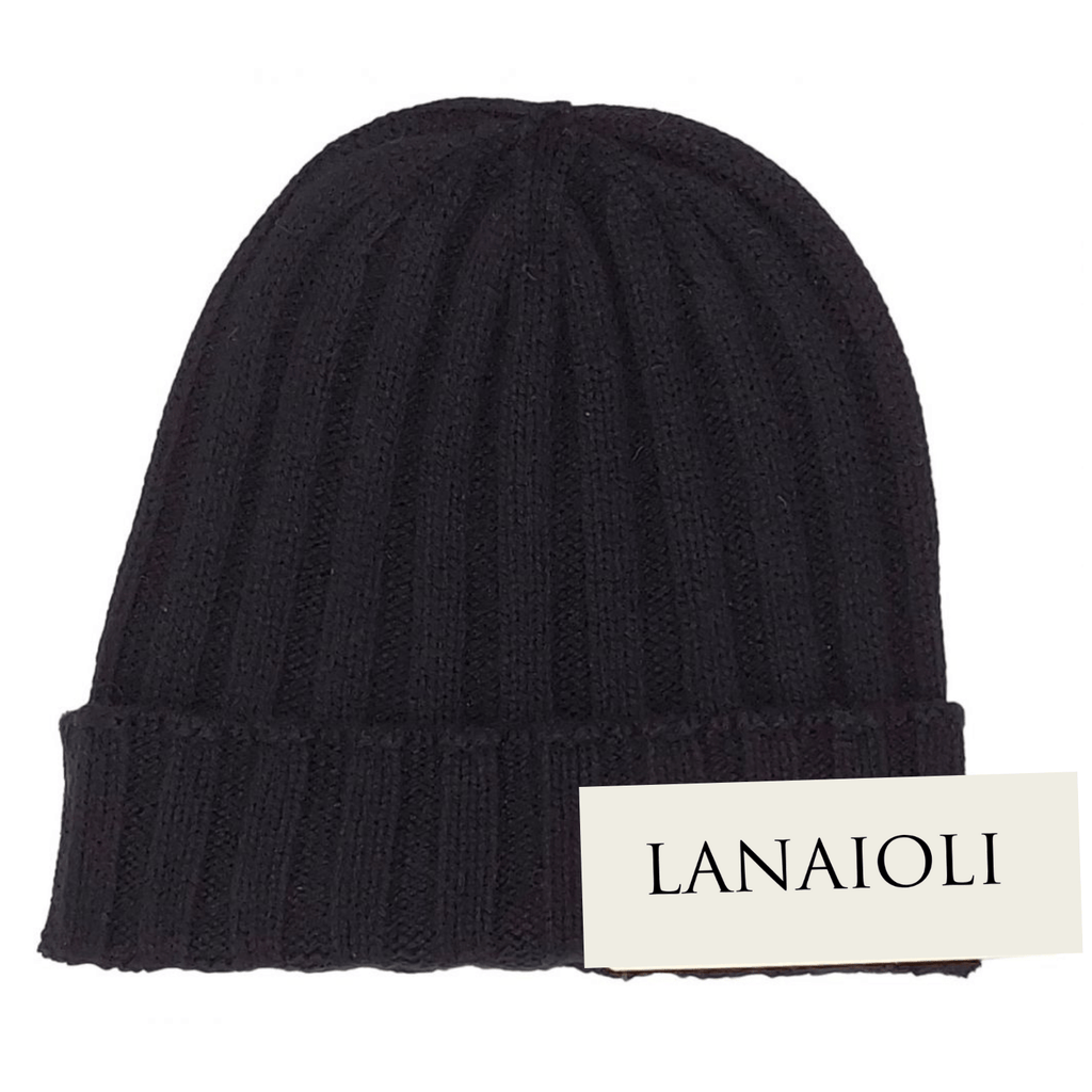 Men's Ribbed Regenerated Cashmere Beanie