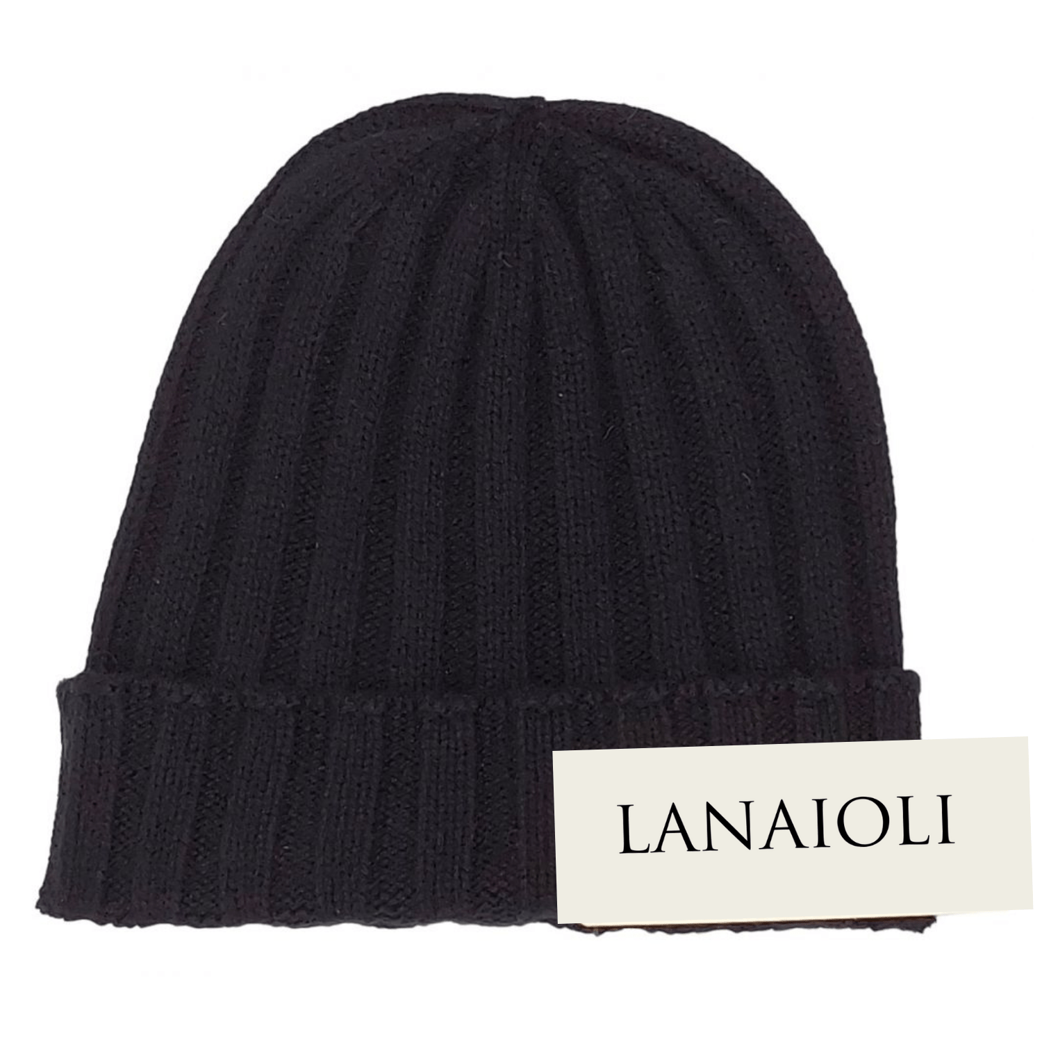 Men's Ribbed Regenerated Cashmere Beanie