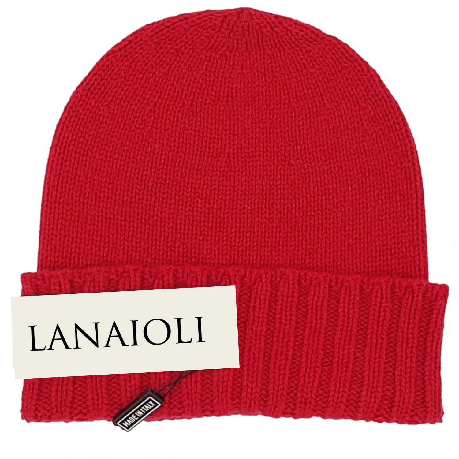 Men's Ribbed Brim Recycled Cashmere Beanie