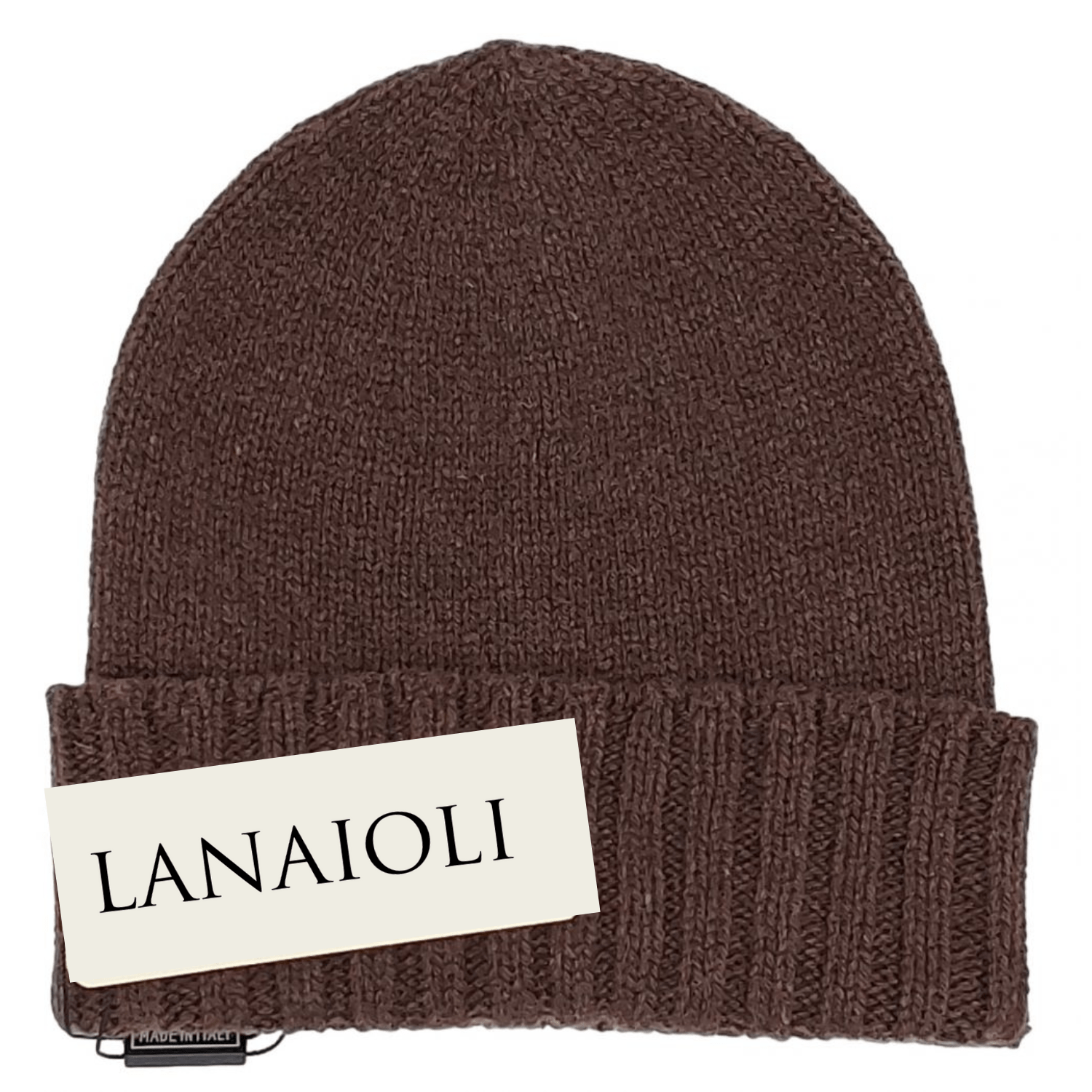 Men's Ribbed Brim Recycled Cashmere Beanie