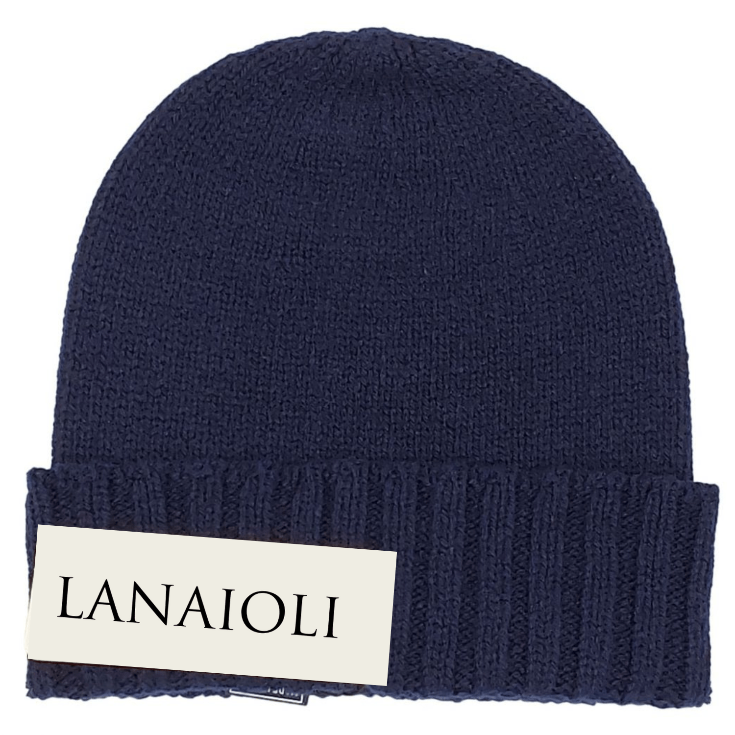 Men's Ribbed Brim Recycled Cashmere Beanie