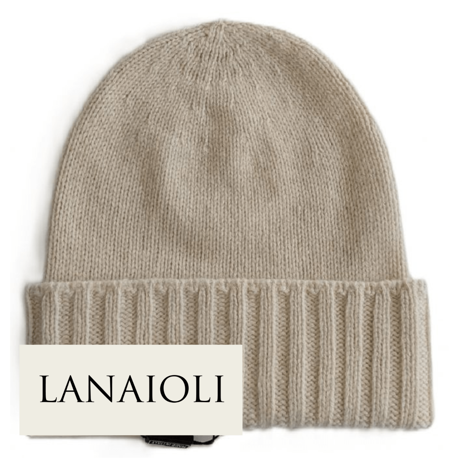 Men's Ribbed Brim Recycled Cashmere Beanie
