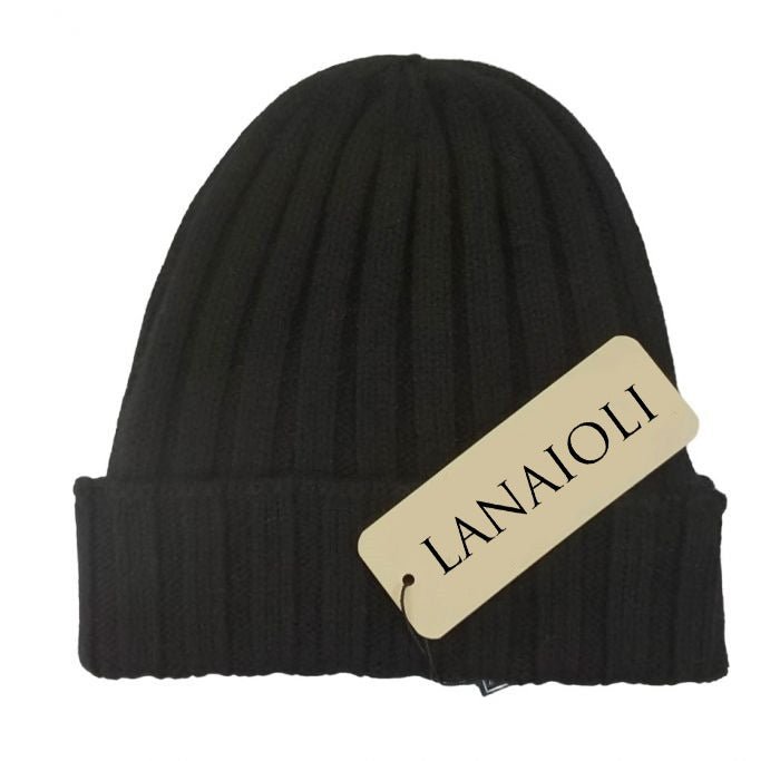 Men's Ribbed Regenerated Cashmere Beanie