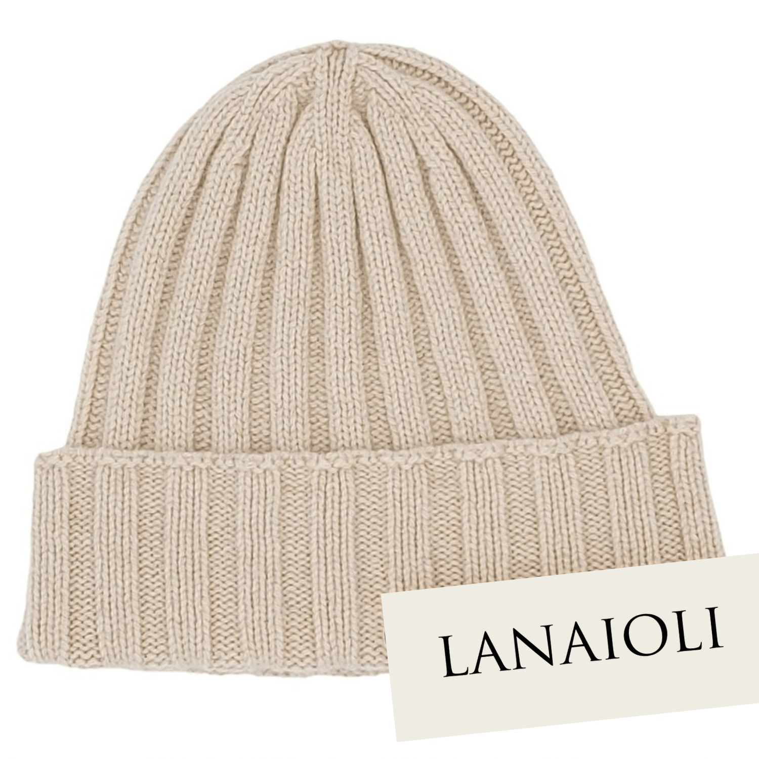 Men's Ribbed Regenerated Cashmere Beanie