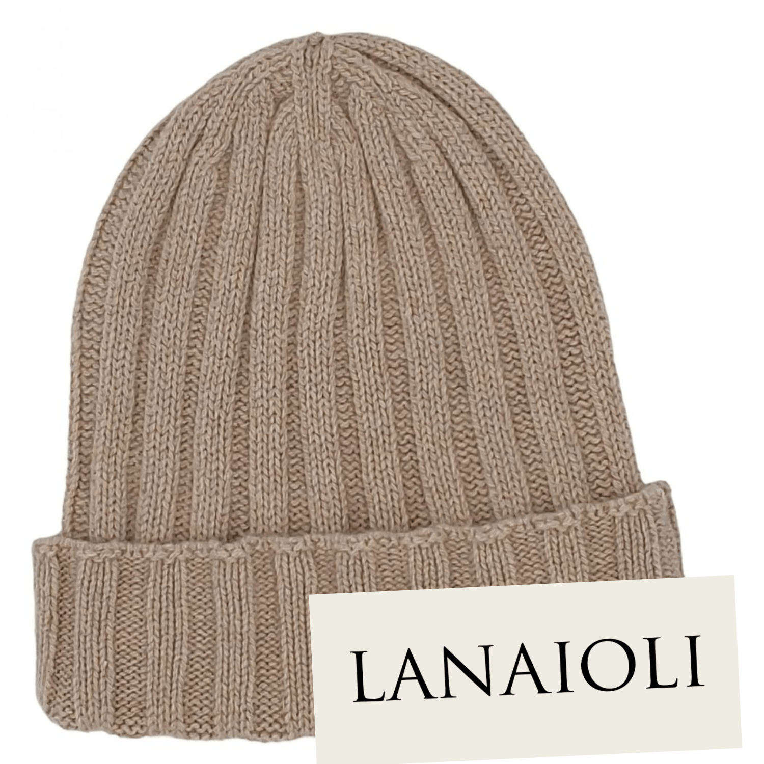 Men's Ribbed Regenerated Cashmere Beanie