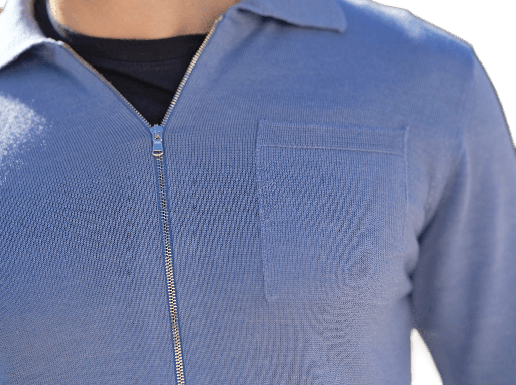 Men's Cashmere Blend, Silk, Extrafine Merino Wool Zip-Up Jacket