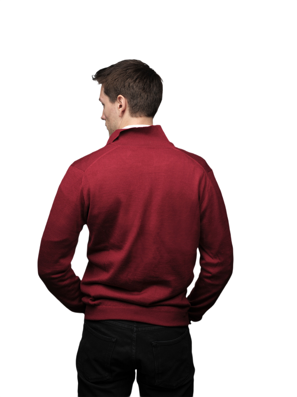 Men's Cashmere Blend, Silk, Extrafine Merino Wool Zip-Up Jacket