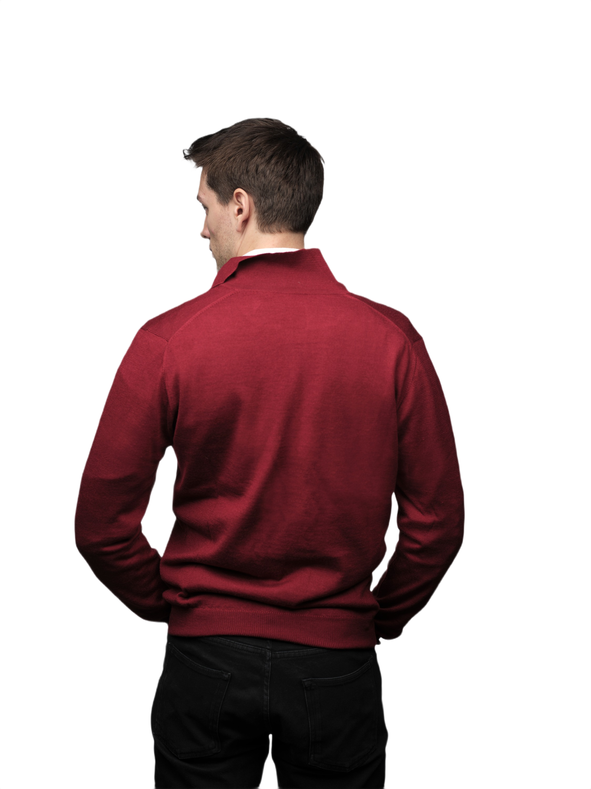 Men's Cashmere Blend, Silk, Extrafine Merino Wool Zip-Up Jacket