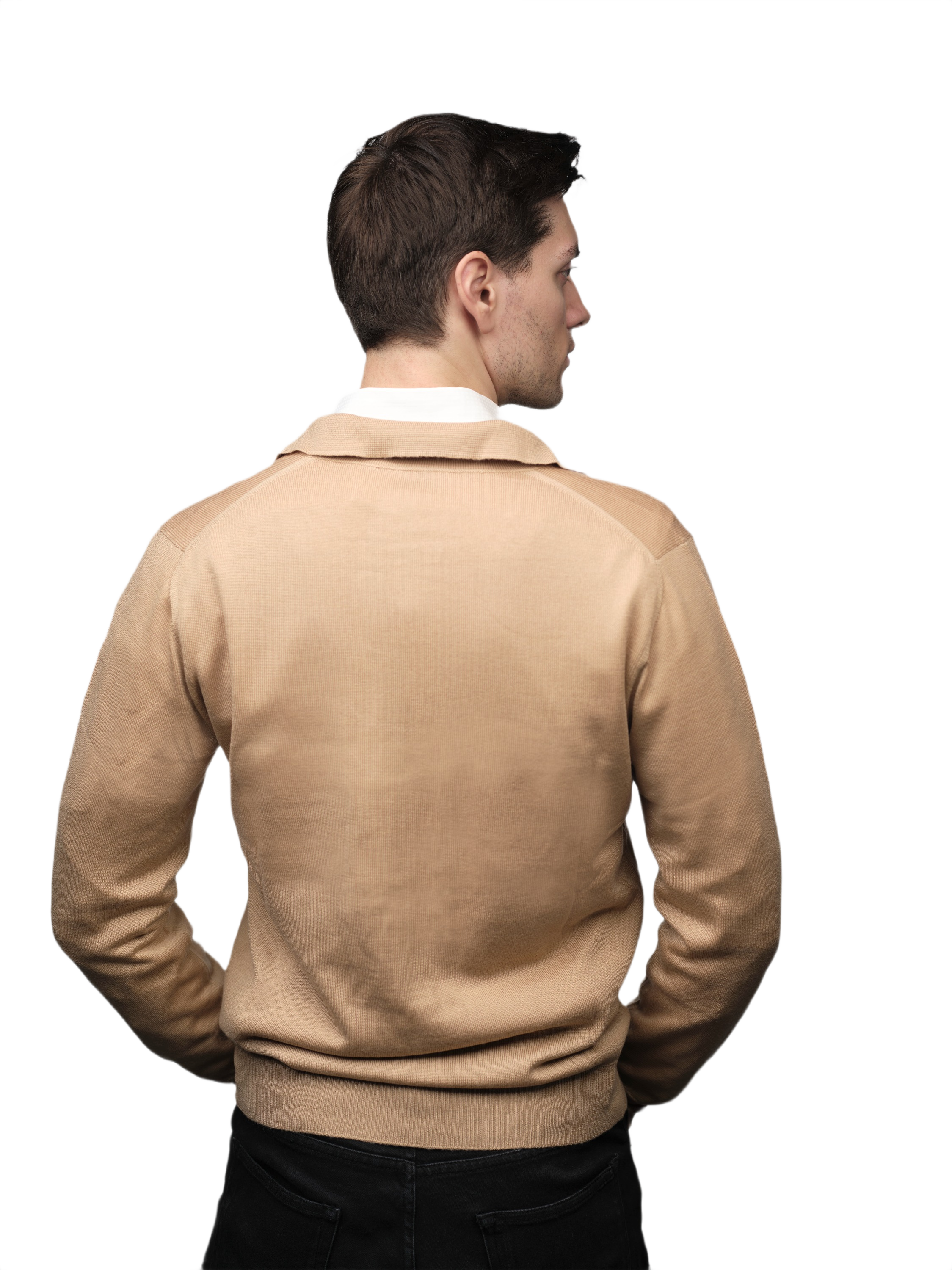 Men's Cashmere Blend, Silk, Extrafine Merino Wool Zip-Up Jacket