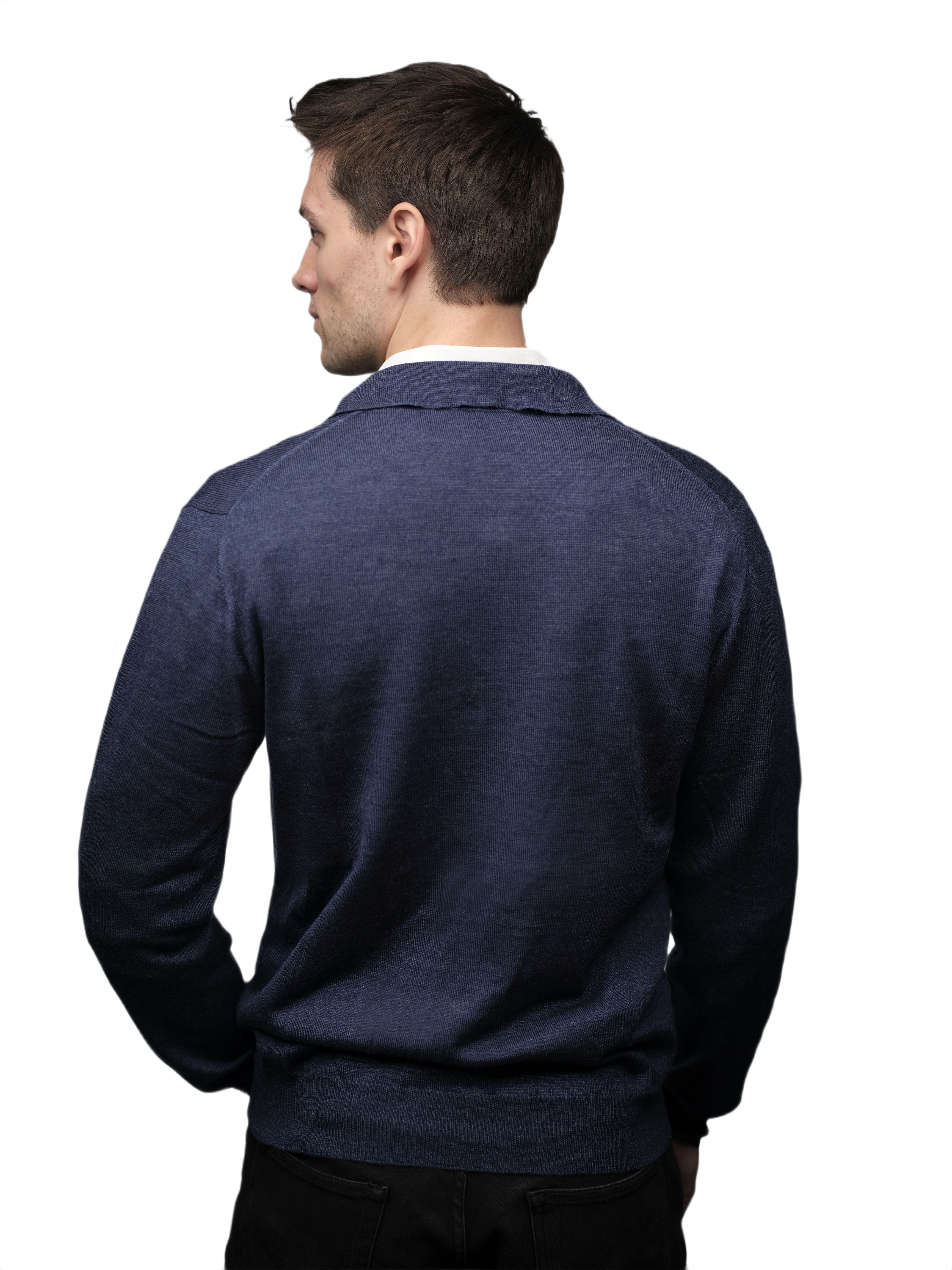 Men's Cashmere Blend, Silk, Extrafine Merino Wool Zip-Up Jacket