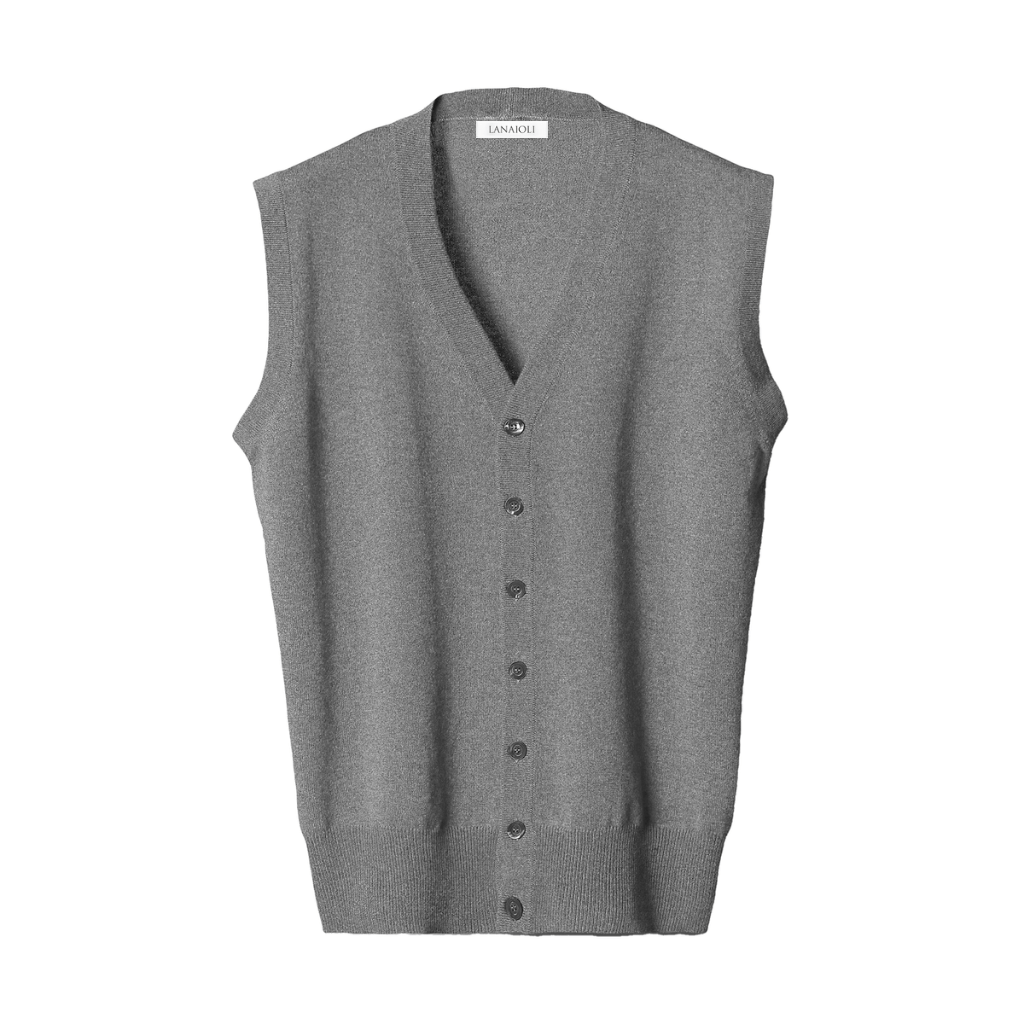Men's Cashmere and Silk Blend Vest