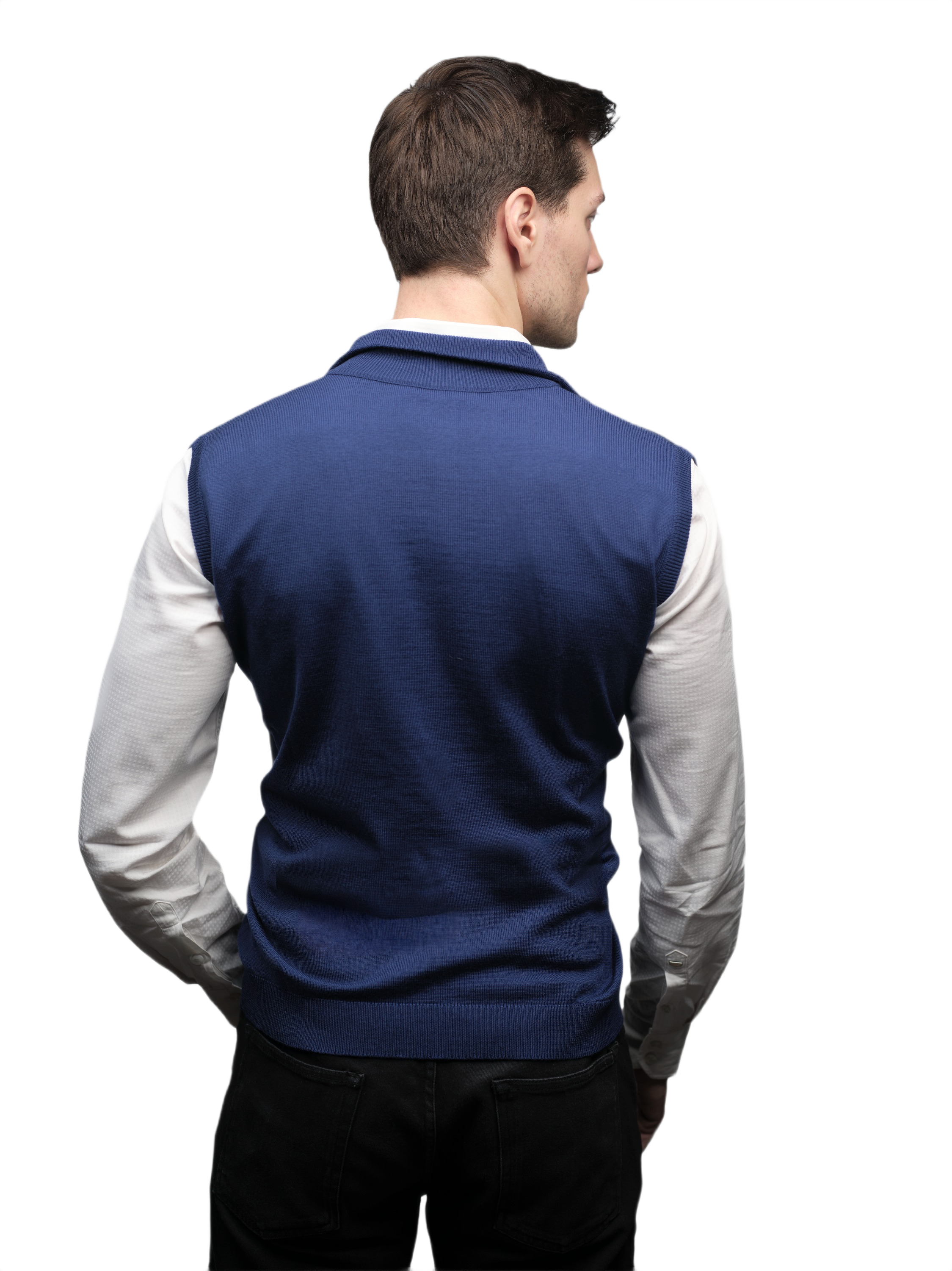 Men's Merino Wool Zip Vest