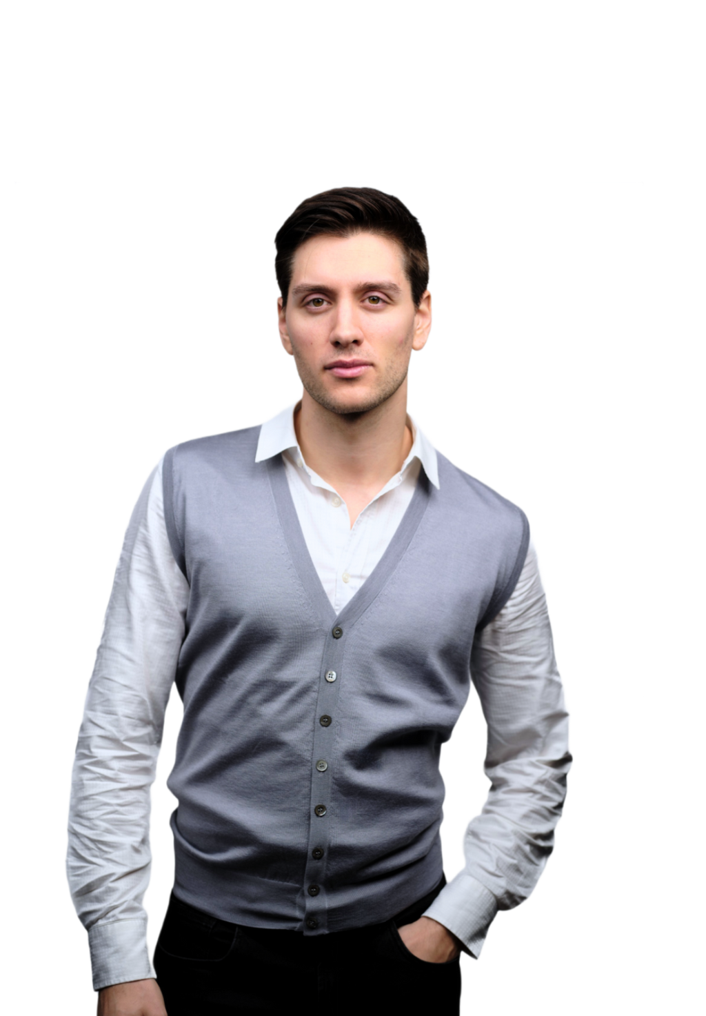 Men's Cashmere and Silk Blend Vest