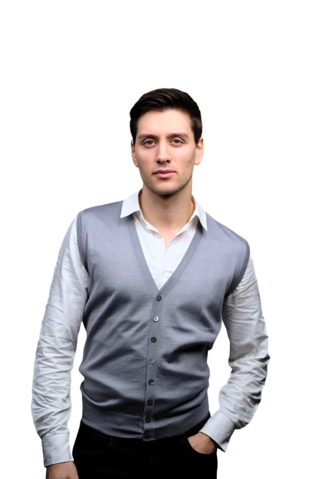 Men's Cashmere and Silk Blend Vest