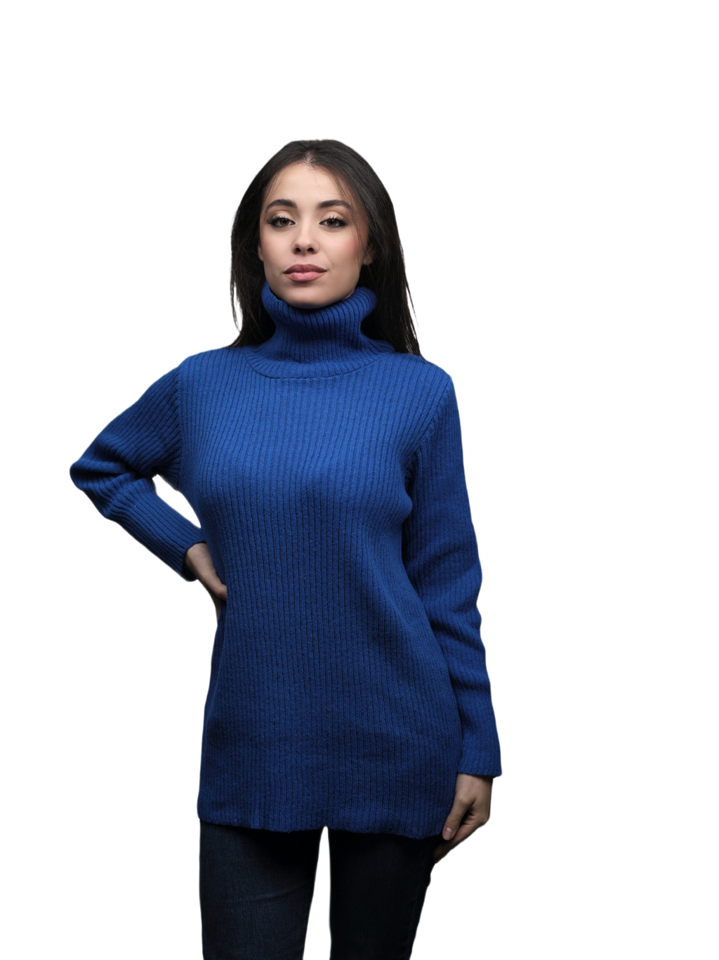 Women's High Neck Merino Wool Short Supply Chain Top