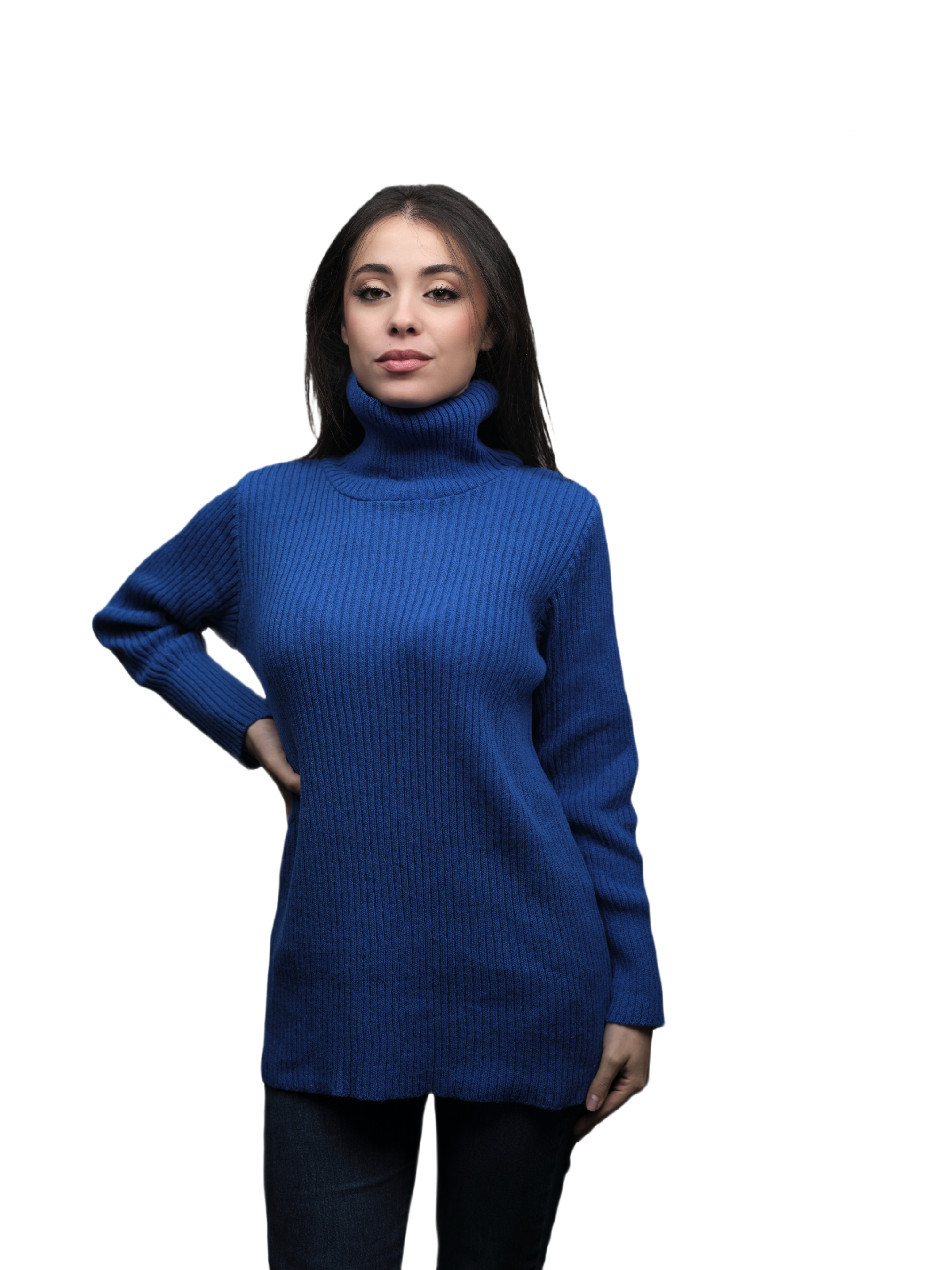 Women's High Neck Merino Wool Short Supply Chain Top