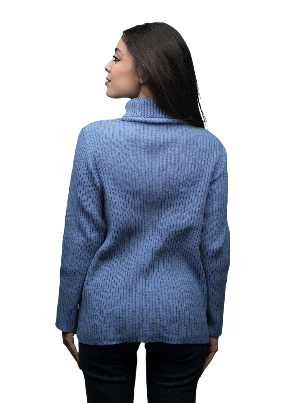 Women's High Neck Merino Wool Short Supply Chain Top
