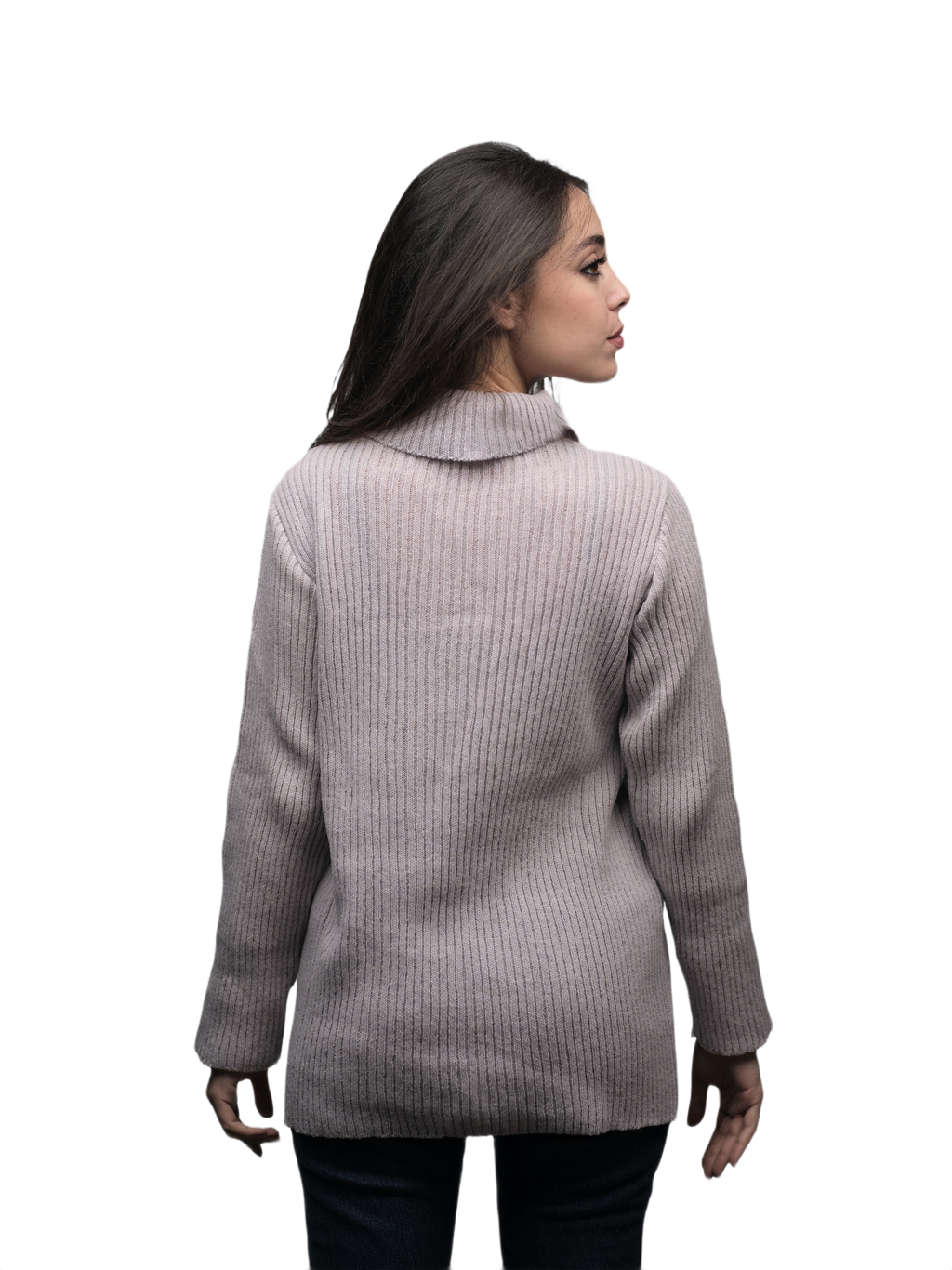 Women's High Neck Merino Wool Short Supply Chain Top