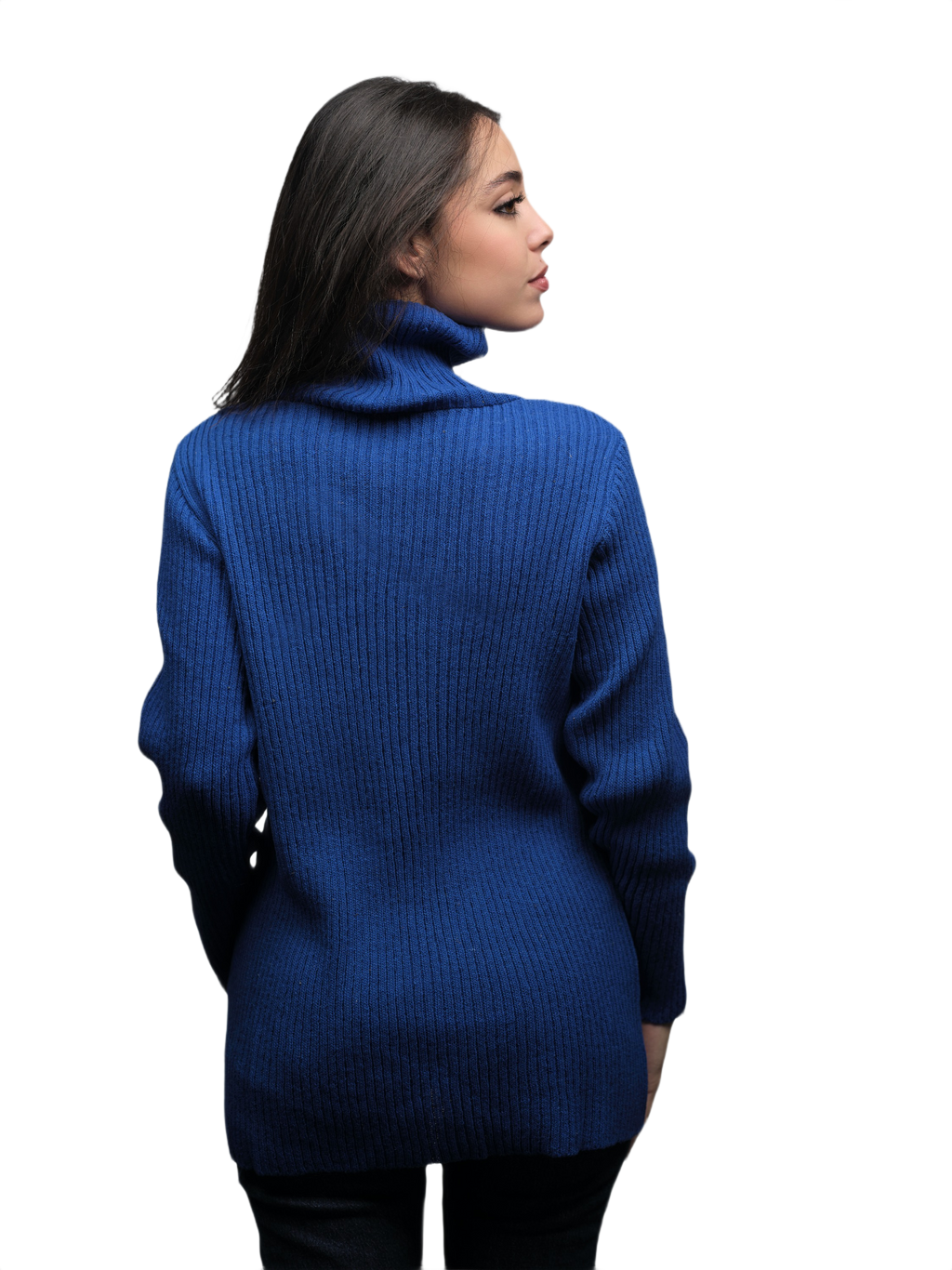 Women's High Neck Merino Wool Short Supply Chain Top