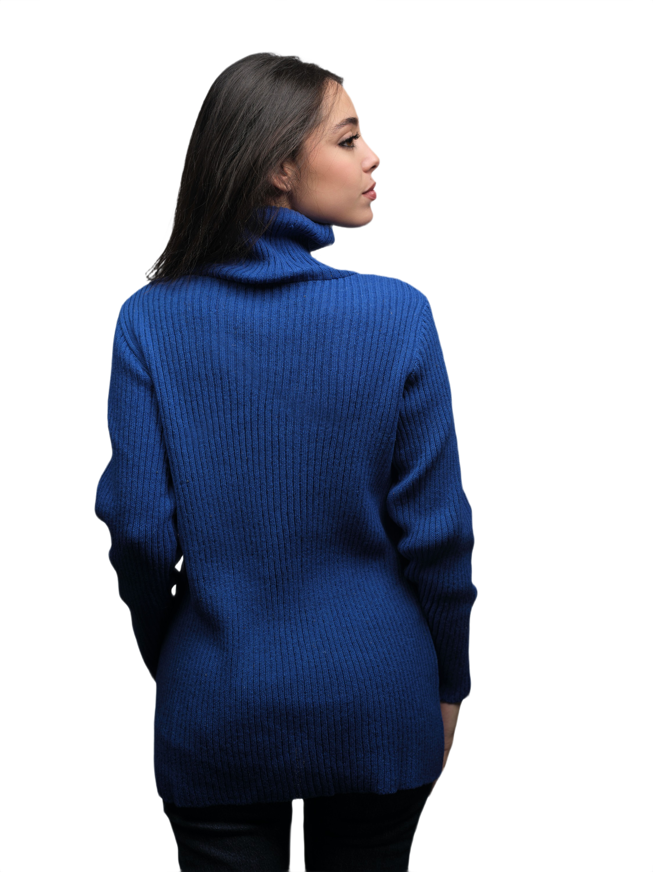 Women's High Neck Merino Wool Short Supply Chain Top
