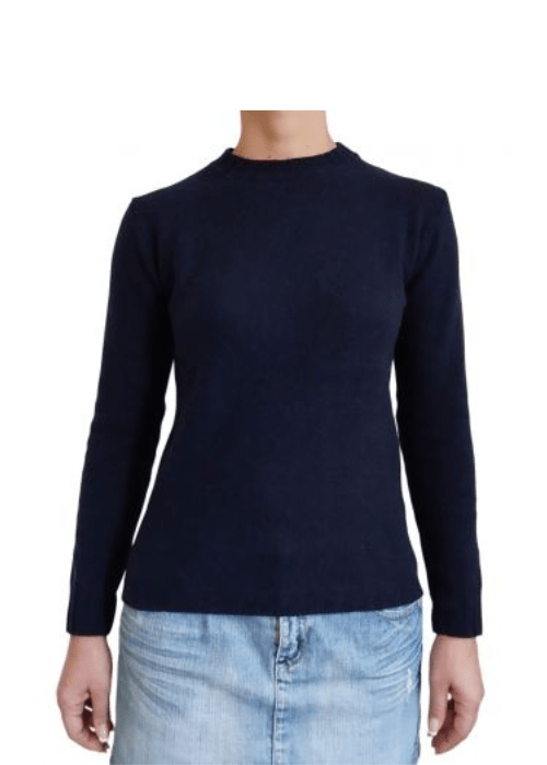 Women's Crew Neck Jumper in Recycled Cashmere