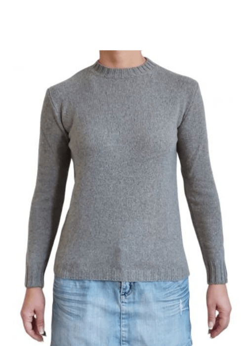 Women's Crew Neck Jumper in Recycled Cashmere