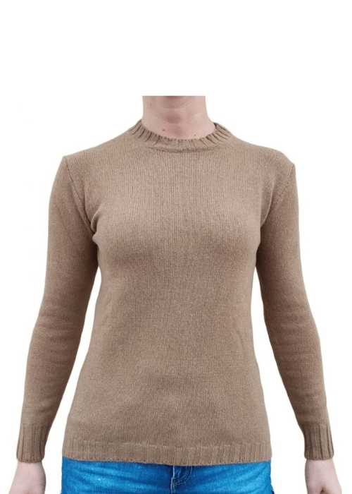 Women's Crew Neck Jumper in Recycled Cashmere