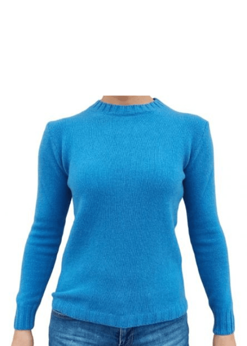 Women's Crew Neck Jumper in Recycled Cashmere