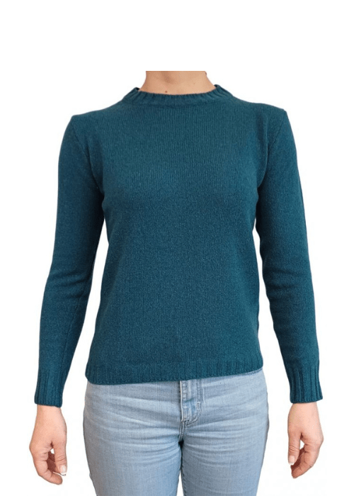 Women's Crew Neck Jumper in Recycled Cashmere