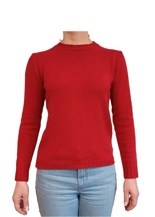 Women's Crew Neck Jumper in Recycled Cashmere