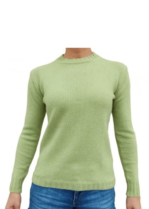 Women's Crew Neck Jumper in Recycled Cashmere