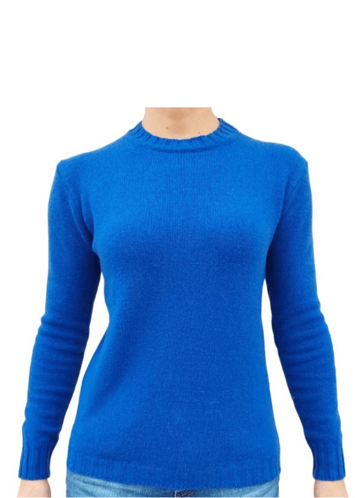 Women's Crew Neck Jumper in Recycled Cashmere