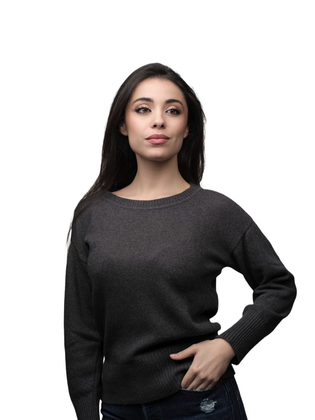 Women's Round Neck T-shirt in Recycled Cotton