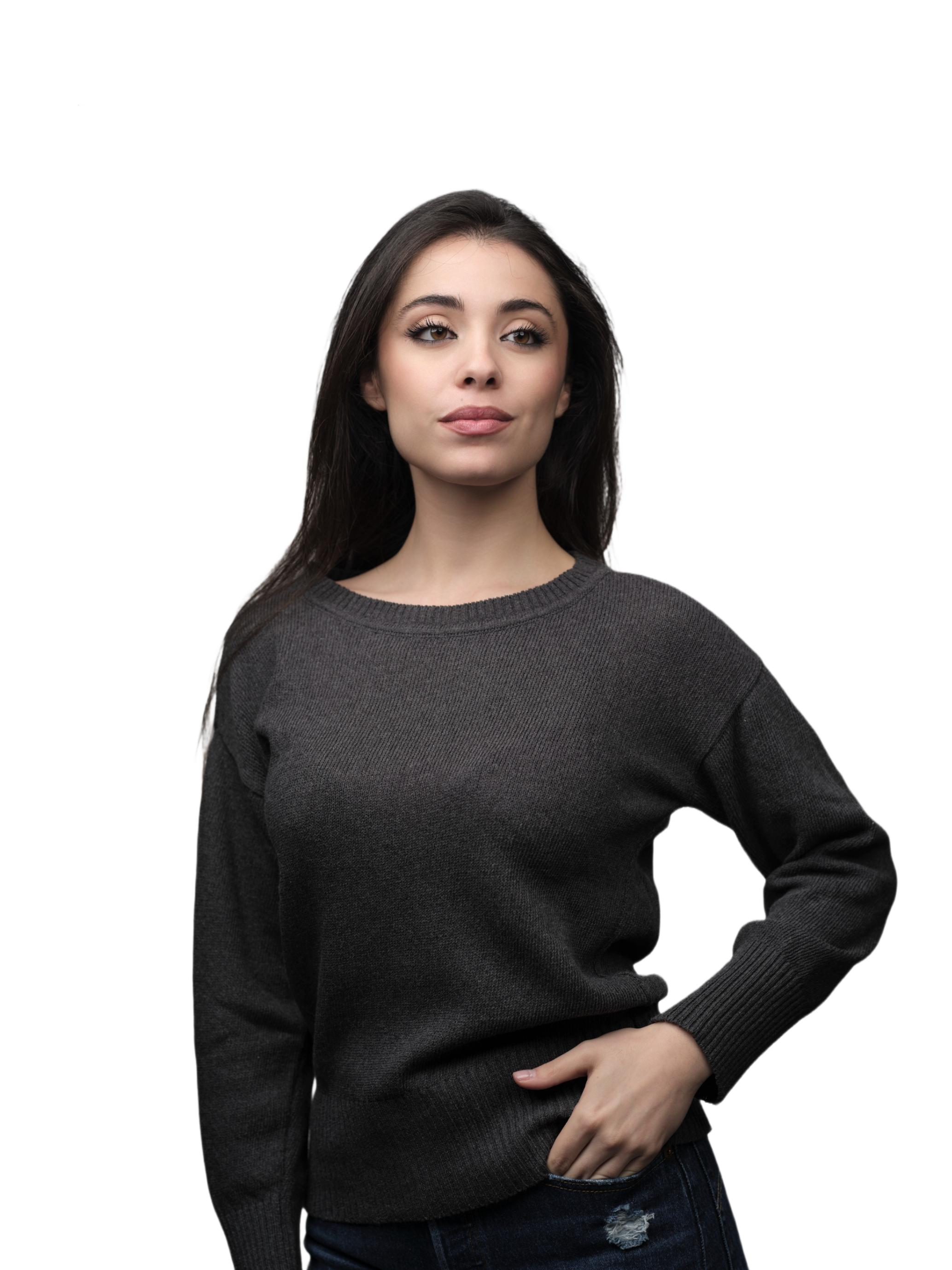 Women's Round Neck T-shirt in Recycled Cotton