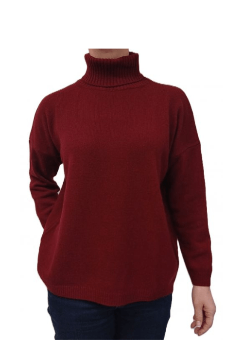 Women's High Neck Regenerated Cashmere Jumper