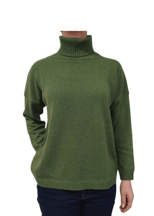 Women's High Neck Regenerated Cashmere Jumper