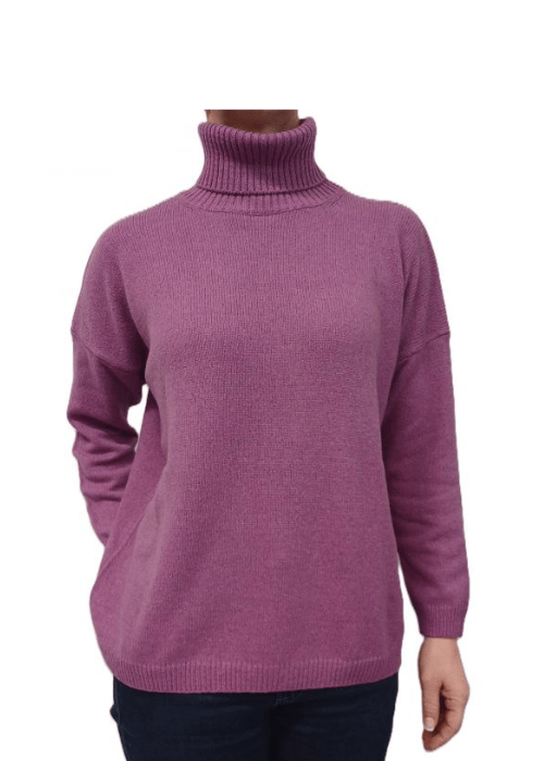 Women's High Neck Regenerated Cashmere Jumper