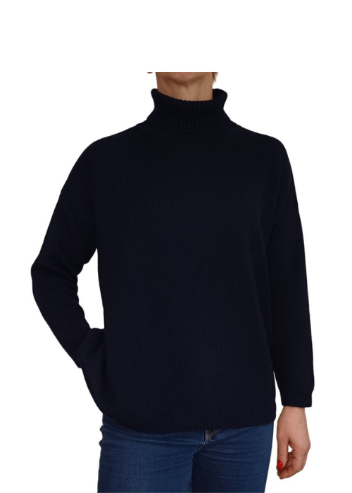 Women's High Neck Regenerated Cashmere Jumper