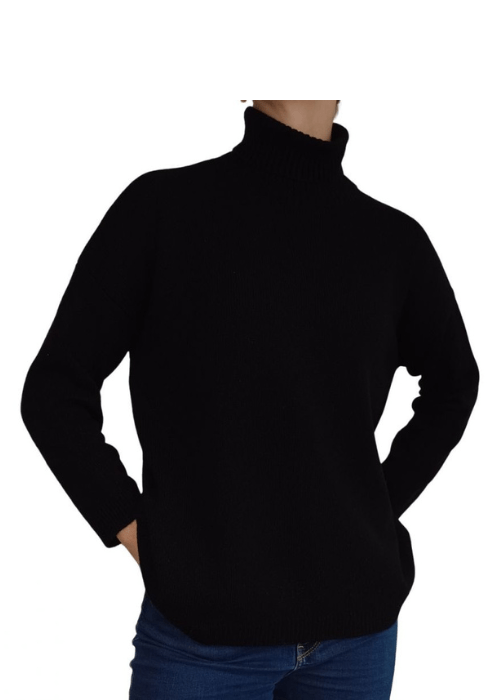 Women's High Neck Regenerated Cashmere Jumper