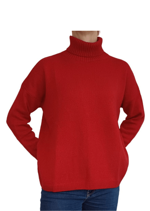 Women's High Neck Regenerated Cashmere Jumper