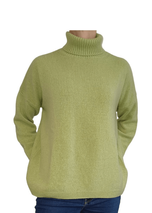 Women's High Neck Regenerated Cashmere Jumper