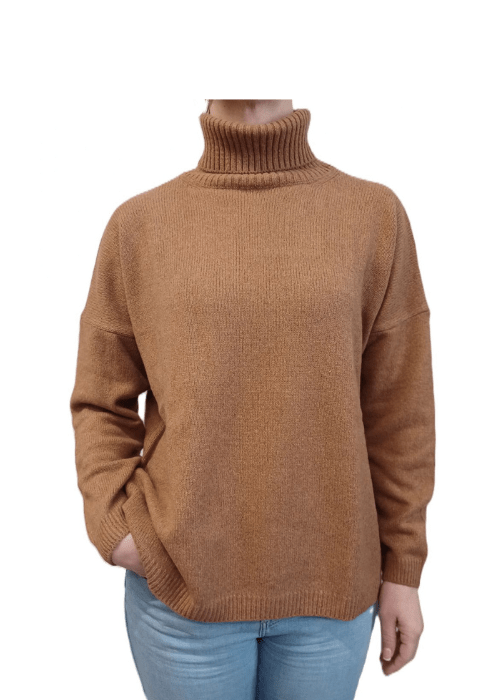 Women's High Neck Regenerated Cashmere Jumper
