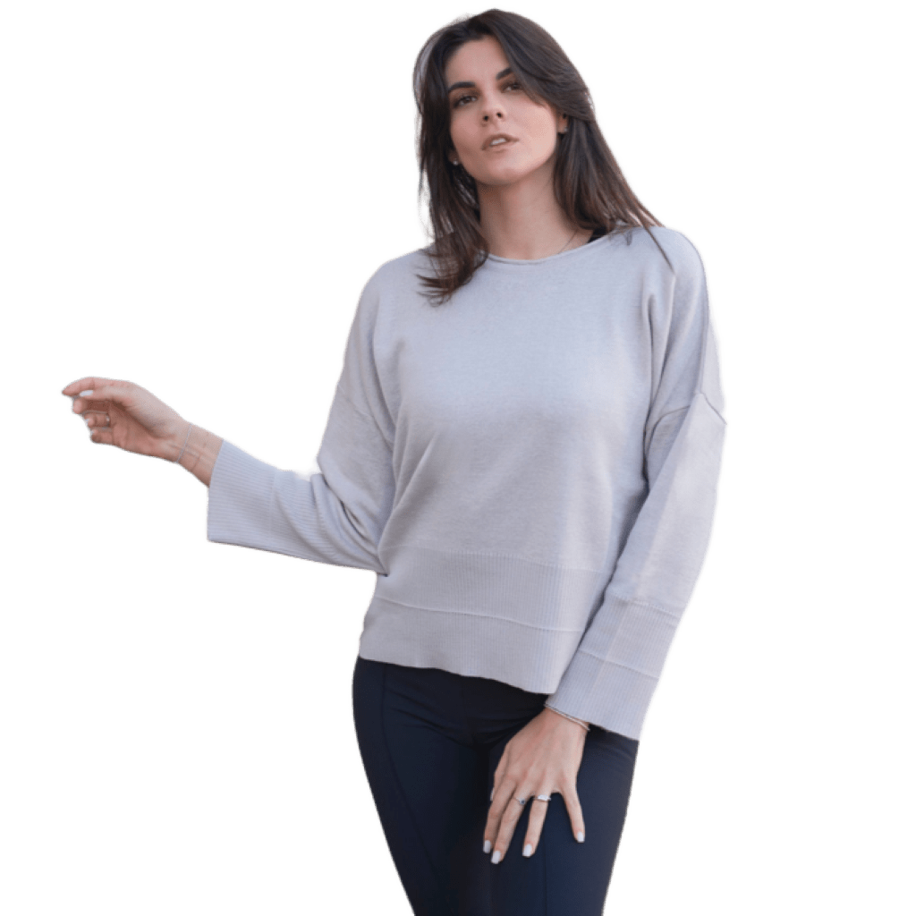 Women's Merino Extrafine Wool Oversized Crew Neck Sweater