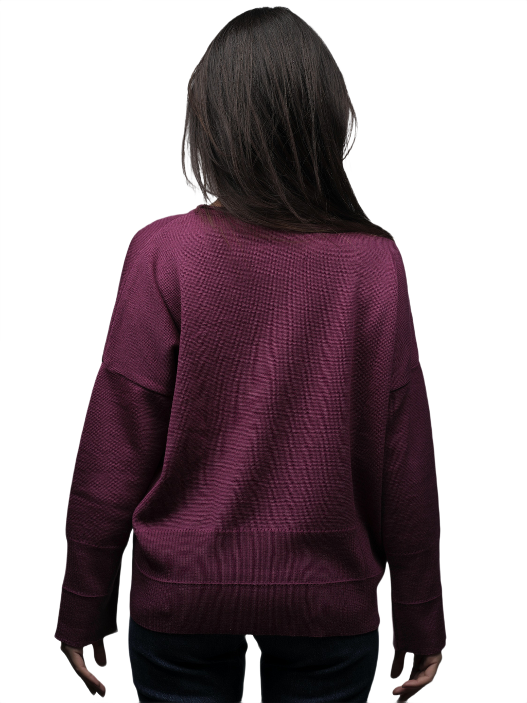 Women's Merino Extrafine Wool Oversized Crew Neck Sweater