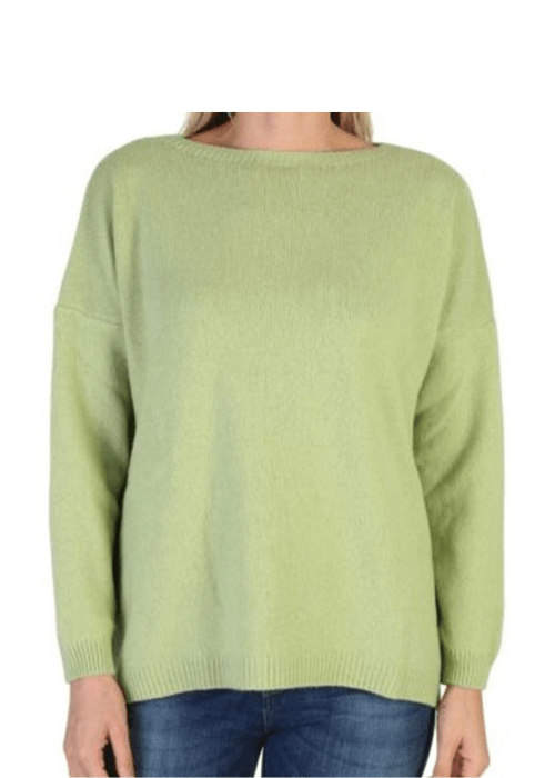 Women's Oversized Boat Neck Recycled Cashmere Sweater