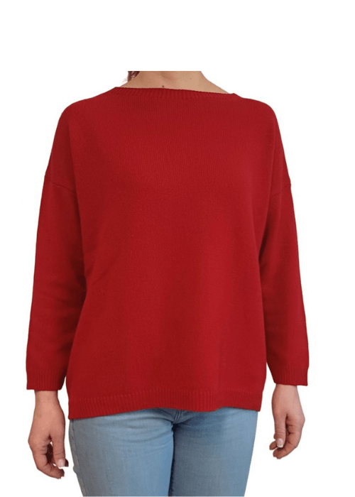 Women's Oversized Boat Neck Recycled Cashmere Sweater