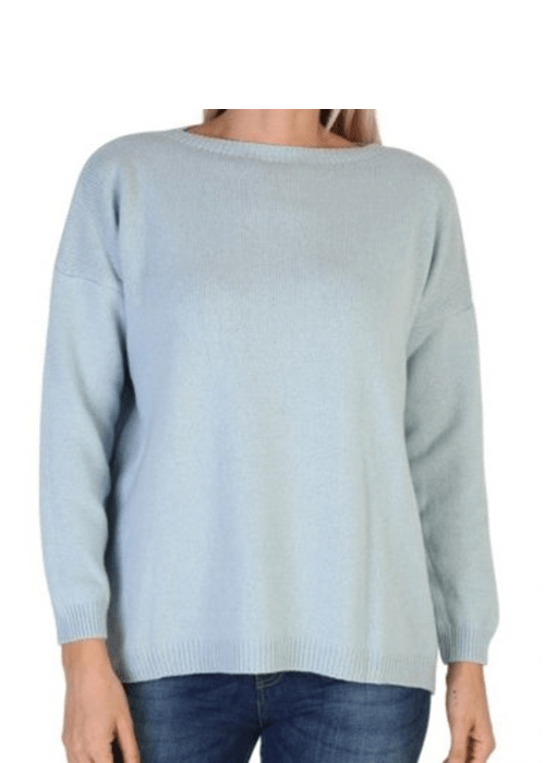 Women's Oversized Boat Neck Recycled Cashmere Sweater