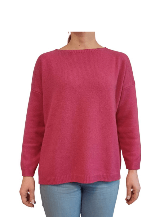 Women's Oversized Boat Neck Recycled Cashmere Sweater