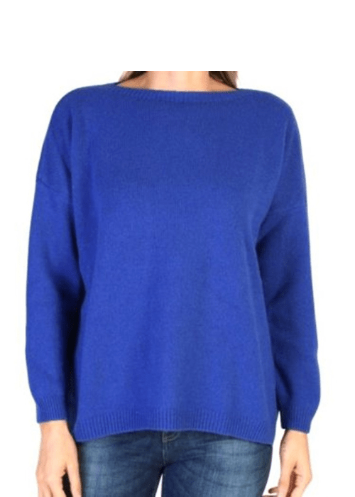 Women's Oversized Boat Neck Recycled Cashmere Sweater