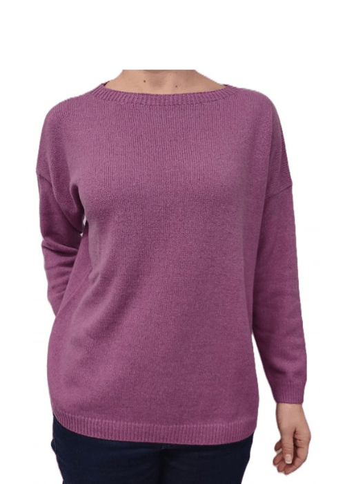 Women's Oversized Boat Neck Recycled Cashmere Sweater